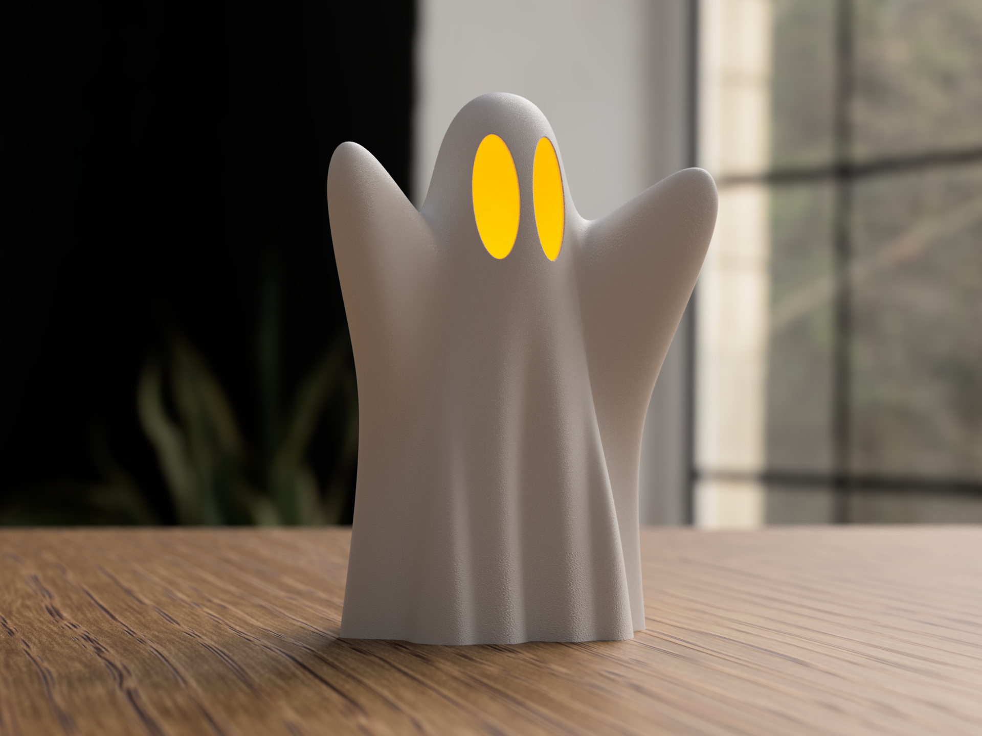 Glowing Ghost Lamp – 3D Printed Halloween Decoration