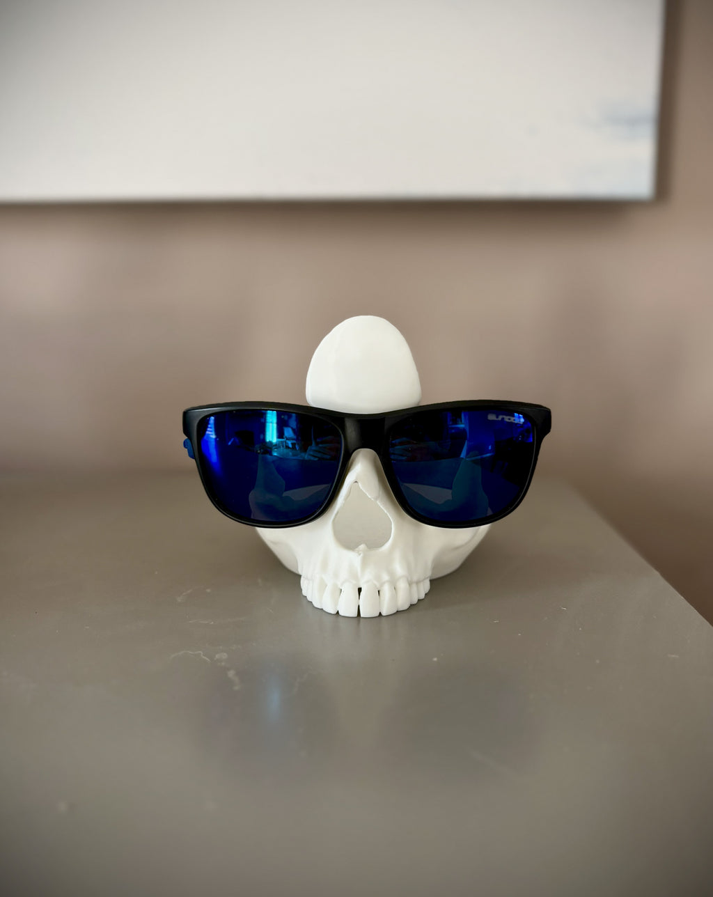Skull Sunglasses Stand + Key Tray