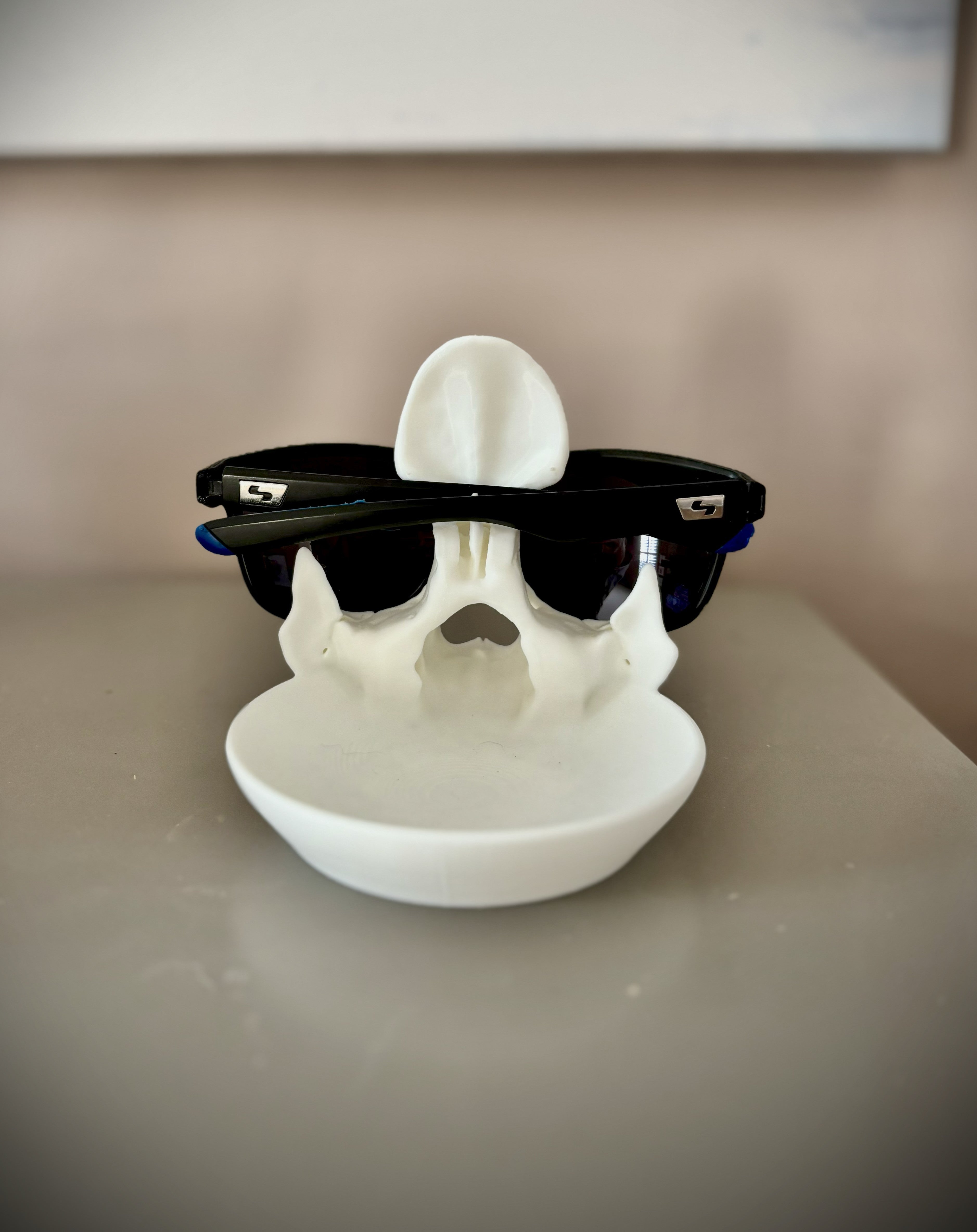 Skull Sunglasses Stand + Key Tray