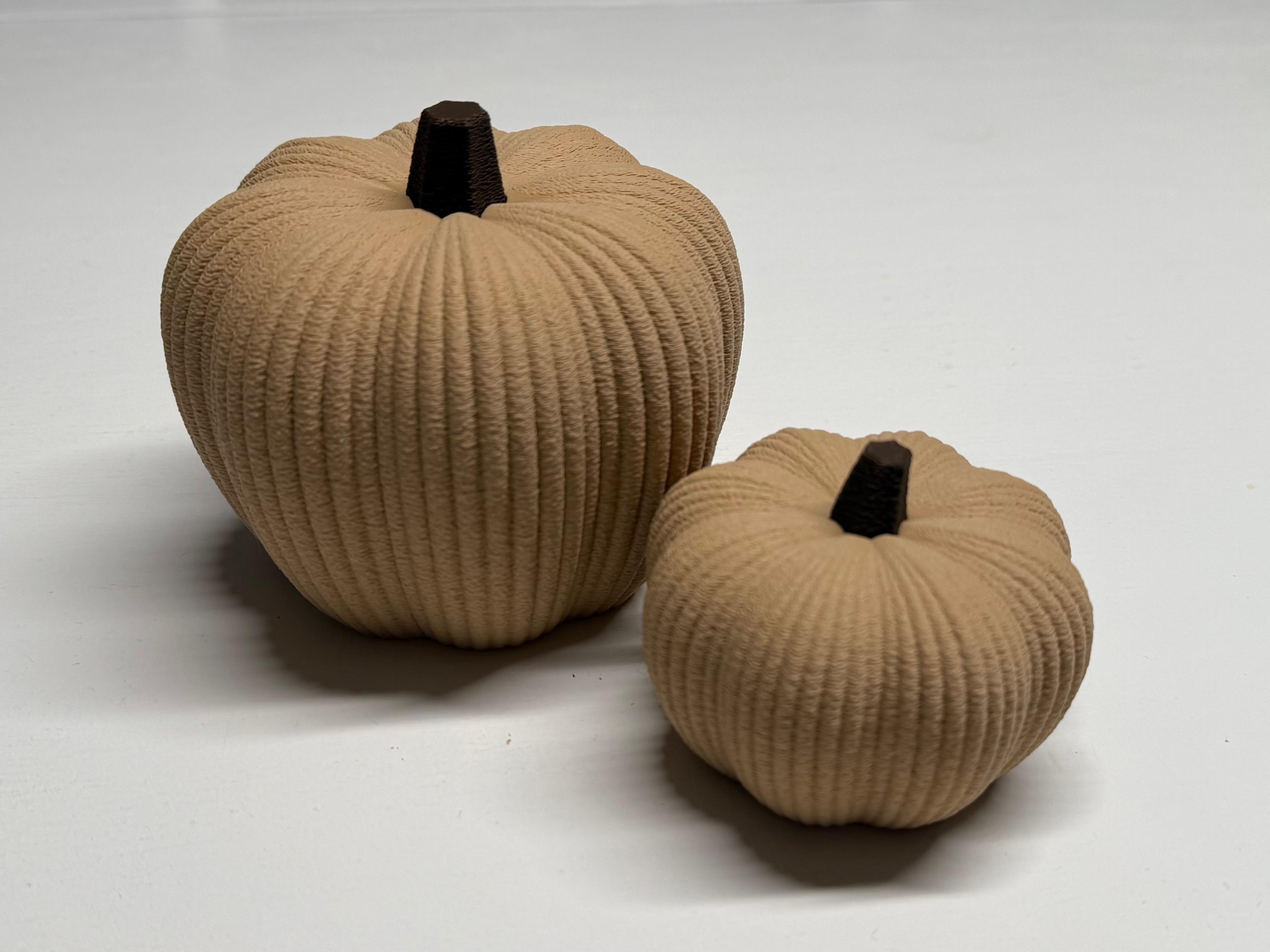 3D Printed Rustic Pumpkins – Small, Large, or Set | Fall & Halloween Décor