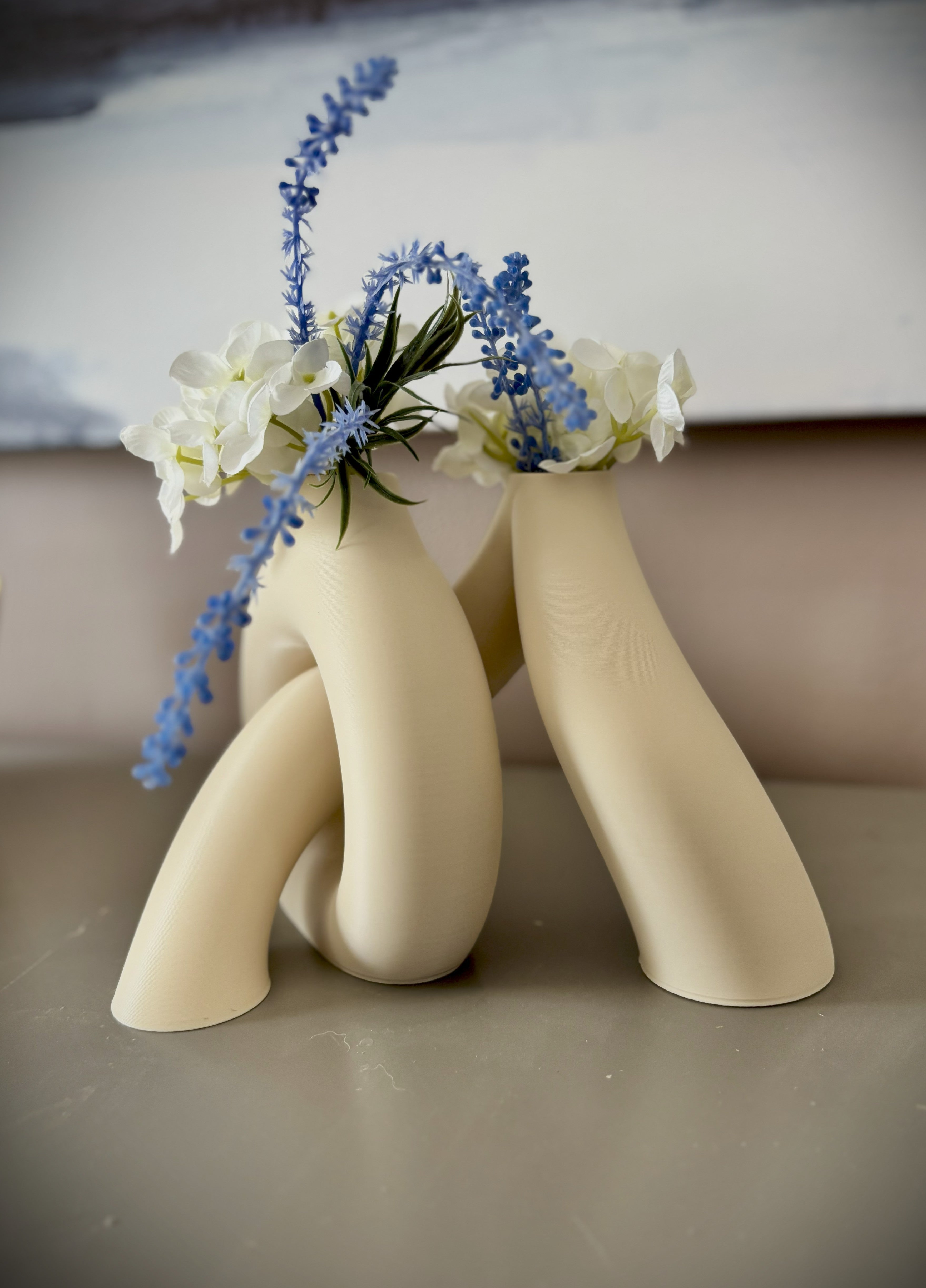 Loop Knot Vase — Sculptural 3D Printed Planter